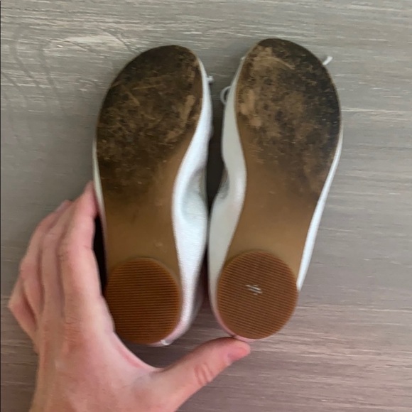 Ruby & Bloom Silver Shimmer Ballet Flat - Picture 6 of 7